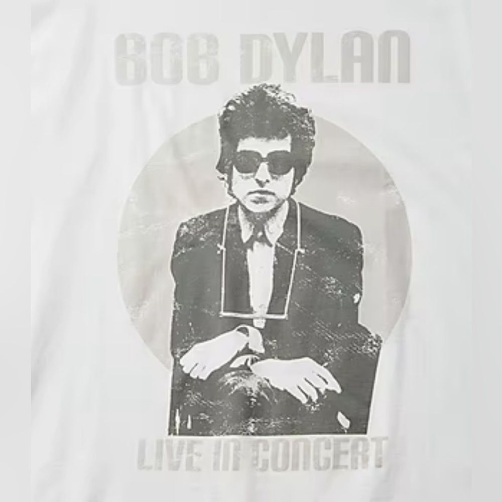 NWT Bob Dylan Oversized T-shirt Women’s Sz Med Band Tee Folk Music Icon Comfy - Picture 2 of 6